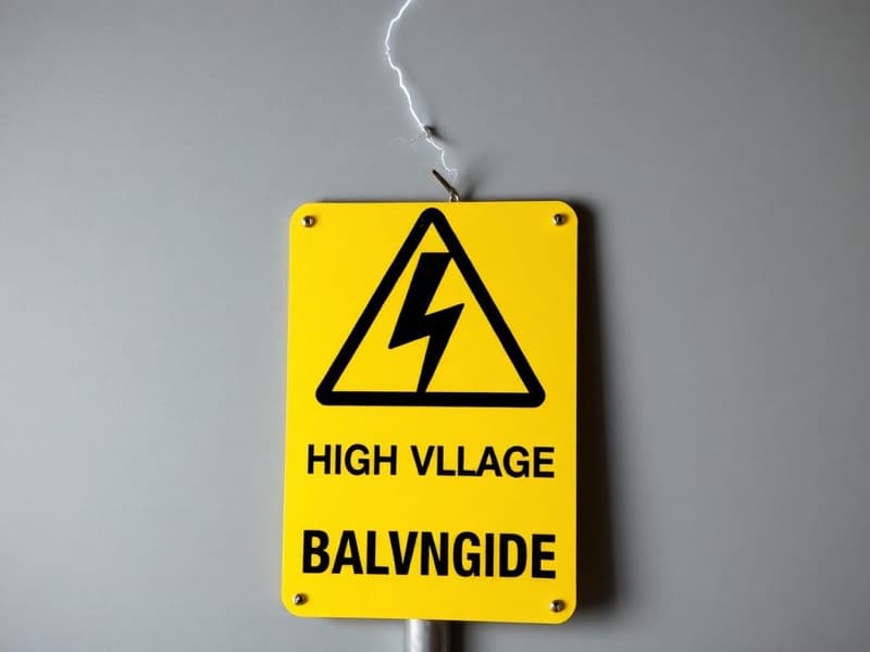 High-Voltage Danger Board